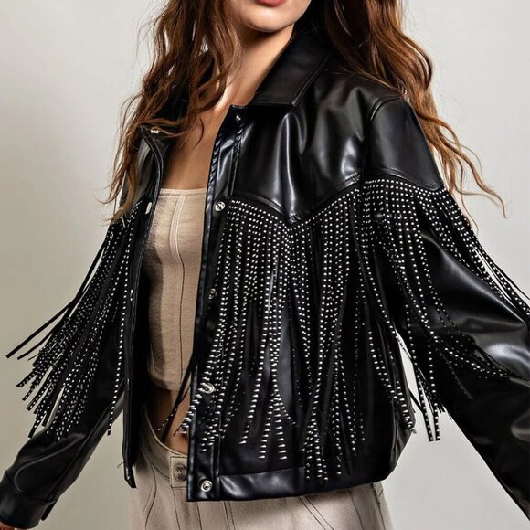 Beavely Jackets & Blazers - Beavely Fringe Jacket
